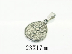 HY Wholesale Pendant Jewelry 316L Stainless Steel Jewelry Pendant-HY39P0635JU