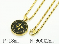 HY Wholesale Necklaces Stainless Steel 316L Jewelry Necklaces-HY41N0150HKS