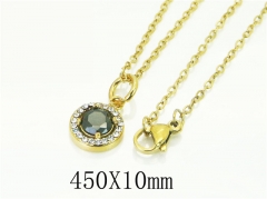 HY Wholesale Necklaces Stainless Steel 316L Jewelry Necklaces-HY15N0177MJ