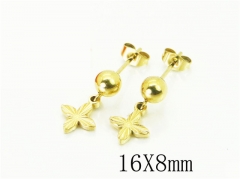 HY Wholesale Earrings 316L Stainless Steel Popular Jewelry Earrings-HY43E0657SJL