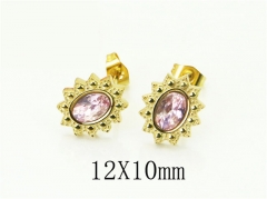 HY Wholesale Earrings 316L Stainless Steel Popular Jewelry Earrings-HY43E0643BKI