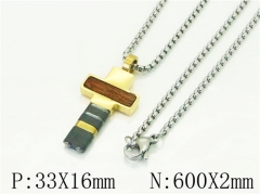 HY Wholesale Necklaces Stainless Steel 316L Jewelry Necklaces-HY41N0222HMD