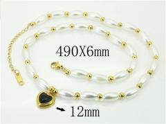 HY Wholesale Necklaces Stainless Steel 316L Jewelry Necklaces-HY80N0720ROL