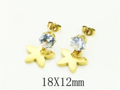 HY Wholesale Earrings 316L Stainless Steel Popular Jewelry Earrings-HY43E0665KX