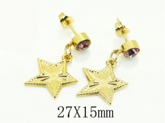 HY Wholesale Earrings 316L Stainless Steel Popular Jewelry Earrings-HY60E1668JV