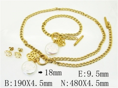 HY Wholesale Jewelry 316L Stainless Steel jewelry Set-HY26S0102HML