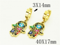 HY Wholesale Earrings 316L Stainless Steel Popular Jewelry Earrings-HY32E0489HCC