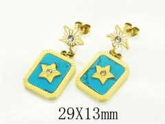 HY Wholesale Earrings 316L Stainless Steel Popular Jewelry Earrings-HY80E0853NL