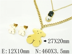 HY Wholesale Jewelry 316L Stainless Steel jewelry Set-HY02S2908HMC