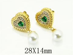 HY Wholesale Earrings 316L Stainless Steel Popular Jewelry Earrings-HY80E0854OL