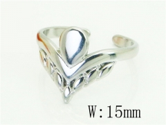 HY Wholesale Popular Rings Jewelry Stainless Steel 316L Rings-HY15R2539SKJ