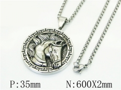 HY Wholesale Necklaces Stainless Steel 316L Jewelry Necklaces-HY41N0257HIX