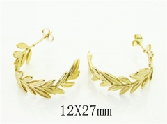 HY Wholesale Earrings 316L Stainless Steel Popular Jewelry Earrings-HY50E0033OG