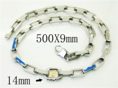 HY Wholesale Necklaces Stainless Steel 316L Jewelry Necklaces-HY72N0056LOF