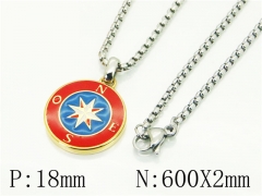 HY Wholesale Necklaces Stainless Steel 316L Jewelry Necklaces-HY41N0251HHL