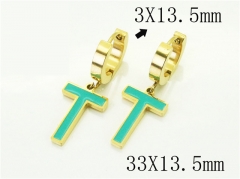 HY Wholesale Earrings 316L Stainless Steel Popular Jewelry Earrings-HY32E0468NZ