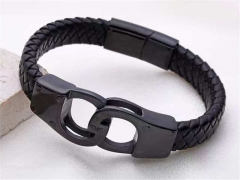 HY Wholesale Leather Bracelets Jewelry Popular Leather Bracelets-HY0155B0861