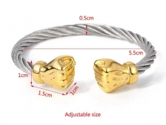 HY Wholesale Bangle Stainless Steel 316L Jewelry Bangle-HY0155B0729