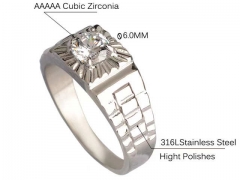 HY Wholesale Rings Jewelry 316L Stainless Steel Rings-HY0146R0318