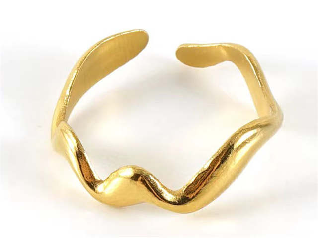 HY Wholesale Open Rings Jewelry 316L Stainless Steel Popular Rings-HY0148R0096