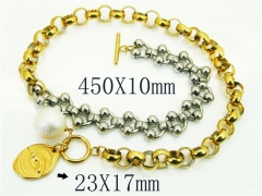 HY Wholesale Necklaces Stainless Steel 316L Jewelry Necklaces-HY21N0186HPQ