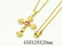 HY Wholesale Necklaces Stainless Steel 316L Jewelry Necklaces-HY24N0137LE