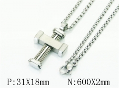 HY Wholesale Necklaces Stainless Steel 316L Jewelry Necklaces-HY41N0284HND