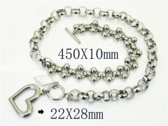 HY Wholesale Necklaces Stainless Steel 316L Jewelry Necklaces-HY21N0205HND