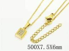 HY Wholesale Necklaces Stainless Steel 316L Jewelry Necklaces-HY12N0679OR