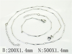 HY Wholesale Stainless Steel 316L Necklaces Bracelets Sets-HY70S0602MI