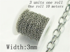 HY Wholesale 316 Stainless Steel Jewelry Cheap Long Chain-HY70AE2410JCC