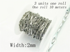 HY Wholesale 316 Stainless Steel Jewelry Cheap Long Chain-HY70AE2390KLD