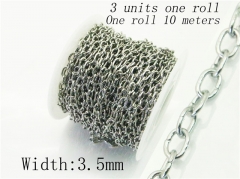 HY Wholesale 316 Stainless Steel Jewelry Cheap Long Chain-HY70AE2408JLD