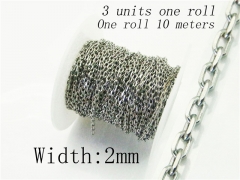 HY Wholesale 316 Stainless Steel Jewelry Cheap Long Chain-HY70AE2412ILD