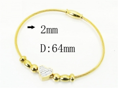 HY Wholesale Bangles Jewelry Stainless Steel 316L Popular Bangle-HY24B0245HM5