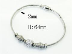 HY Wholesale Bangles Jewelry Stainless Steel 316L Popular Bangle-HY24B0231H4L