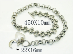 HY Wholesale Necklaces Stainless Steel 316L Jewelry Necklaces-HY21N0201HNX