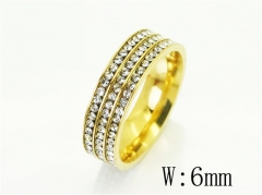 HY Wholesale Popular Rings Jewelry Stainless Steel 316L Rings-HY62R0076KW