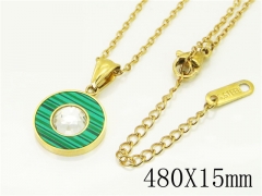 HY Wholesale Necklaces Stainless Steel 316L Jewelry Necklaces-HY43N0107BLL