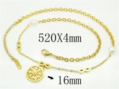 HY Wholesale Necklaces Stainless Steel 316L Jewelry Necklaces-HY43N0123HAA