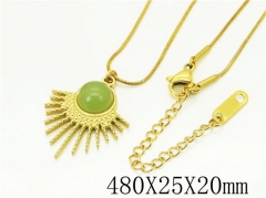 HY Wholesale Necklaces Stainless Steel 316L Jewelry Necklaces-HY43N0115MC