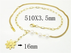 HY Wholesale Necklaces Stainless Steel 316L Jewelry Necklaces-HY43N0138PY