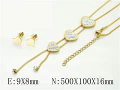 HY Wholesale Jewelry Set 316L Stainless Steel jewelry Set-HY34S0181FNL