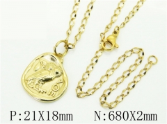 HY Wholesale Necklaces Stainless Steel 316L Jewelry Necklaces-HY32N0932YNL