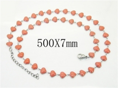 HY Wholesale Necklaces Stainless Steel 316L Jewelry Necklaces-HY39N0734OR