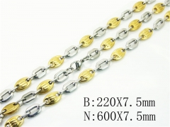 HY Wholesale Stainless Steel 316L Necklaces Bracelets Sets-HY55S0893IIE