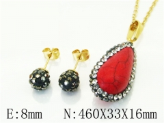 HY Wholesale Jewelry Set 316L Stainless Steel jewelry Set-HY67S0037LA