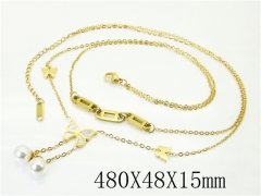 HY Wholesale Necklaces Stainless Steel 316L Jewelry Necklaces-HY80N0900MS