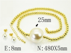 HY Wholesale Jewelry Set 316L Stainless Steel jewelry Set-HY45S0043HJD