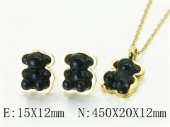 HY Wholesale Jewelry Set 316L Stainless Steel jewelry Set-HY64S1422HID